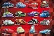 Cars Movie Poster Charactors Cast Disney Poster Framed
