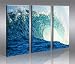 Crush Kunst Pop Art Wellen Surfen * Bilder auf Leinwand fertig gerahmt auf Holzr von Crush - alle Infos