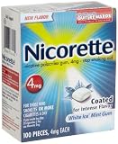 View Details for Nicorette White Ice Mint Gum (4mg), 100-Count Box