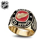 Detroit Red Wings&Acirc;&reg; Team Ring: 24K Gold-Plated NHL&Acirc;&reg; Fan Jewelry Gift For Men by The Bradford Exchange