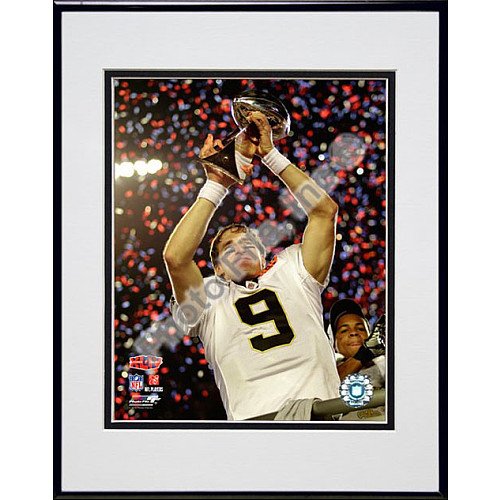 Photo File New Orleans Saints Super Bowl XLIV Champions Drew Brees Framed Photo