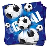 Produkt-Bild: 20 St&uuml;ck SERVIETTEN FUSSBALL