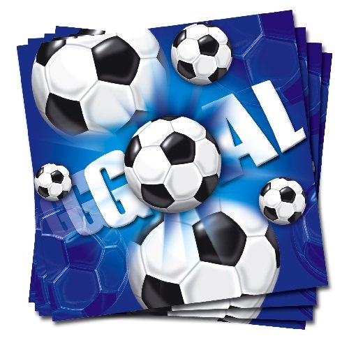 20 Stück SERVIETTEN – FUSSBALL –