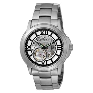 Bulova Men's 96A110 Mechanical Hand-Wind Automatic White Dial Watch