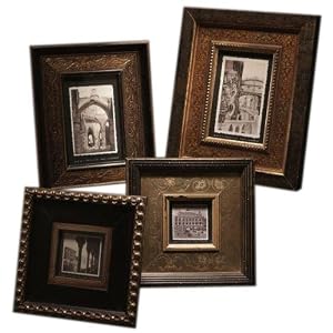Picture Gallery Photo Frames - Set Of 4, SET OF 4, BROWN