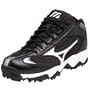 Mizuno Men's 9-Spike Blast Cleat,Black/White,10.5 M