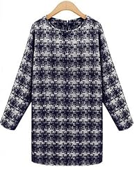 Above the Knee Long Sleeves Wool Mini Dress 