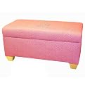 Kids Personalized Storage Bench - Cub Pink