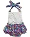 DQdq Baby Girls' Cotton Ruffles Romper Summer Dresses with Headband