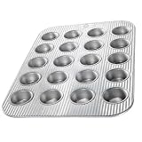 USA Pans 20 Cup Mini-Muffin Pan, Aluminized Steel with Americoat