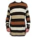 Apparel : Enyce Mens Brown/cream Sweater