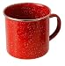 GSI Enamelware Stainless Steel Rim Red 12 oz. Cup