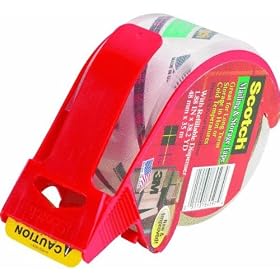 3M 3650S-RD Box Sealing Tape (Pack of 6)
