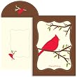 Trifold Cardinal Holliday Cards -