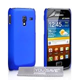 Yousave Accessories TM Blau Harte Zur�ck Hybrid Schutzh�lle Tasche F�r Das Samsung Galaxy Ace Plus S7500 Mit Displayschutz Folie Und Graues Micro Faser Poliertuchvon "Yousave"