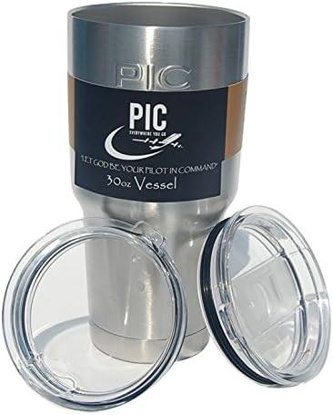Stainless Steel Tumbler Bonus Slider Lid Double Walled Vacuum Insulated Construction, Zero Condensation! 30 oz