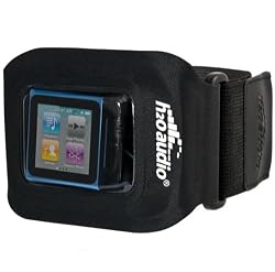 H2O Audio Amphibx Waterproof Sport Armband for iPod nano 6G; iPod shuffle 2G, 3G, 4G; and Small MP3 Players (Black)