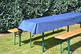 Bierzeltgarnitur Tischdecke aus stoffähnlichem Vlies, Öko-Tex 100, (Farbe & Breite nach Wahl), BLAU, 1m x 2,50m, ideal für jede Party, Catering, Vereinsfeier, Hochzeit, Geburtstagsfeier