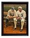 Babe Ruth and Shoeless Joe Jackson - Large Framed Canvas Art Print - New York Yankees
