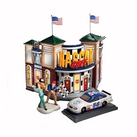 Department 56 Snow Village Nascar Caf?, Set/2