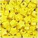BeadTin Yellow Opaque 13mm Star Pony Beads (250pcs)