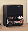 Double Cappuccino Finish Shoe Cabinet