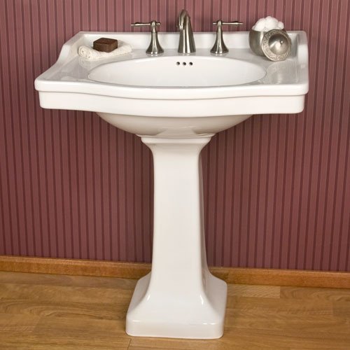 Large Cierra Pedestal Sink - White