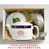 陶器の一人用ティーポットのお手軽ティーセットの画像