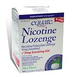 Equate - Nicotine Lozenge - Stop Smoking Aid, Mint Flavor - 4 mg, 108 Lozenges