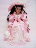 Porcelain Victorian Doll in in Pink Dress