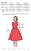 Anni Coco® Women's Classic 1950s Vintage Hepburn Dresses Blue Medium