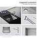 Kraus KPF-2610CH Modern Mateo Single Lever Pull Out Kitchen Faucet, Chrome