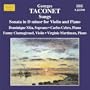 Georges Taconet: Songs; Sonata in D minor for Violin & Piano