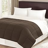 Premier Comfort Wyatt Microfiber/ Berber Comforter - Chocolate/Ivory - Quee ....