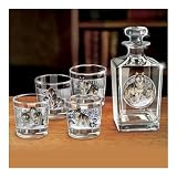 Wolf Art Decanter Glassware Set: Spirit Of The Wild