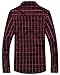 LOCALMODE Men's 100% Cotton Long Sleeve Plaid Slim Fit Button Down Dress Shirt,Acid Blue,Small