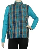 Womens Quilted Vest in Mineral/Navy by Southern Lady