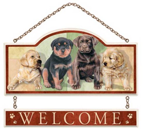 New Store With Style Puppy Personals Wall Plaque Modern Design Beautiful Popular High Quality