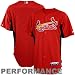 MLB Men's St. Louis Cardinals Short Sleeve Authentic Button Front Cool Base Batting Practice Jersey