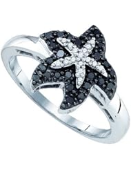 0.22CT BLACK DIAMOND FASHION RING