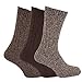 Mens Chunky Boot Socks With Wool (Pack Of 3)