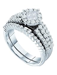 1.00CT DIAMOND SOLIEL BRIDAL SET