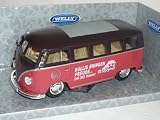 Produkt-Bild: VW VOLKSWAGEN BULLY T T 1 ROT BRAUN BULLIS BRINGEN FREUDE 1/24 WELLY MODELLAUTO MODELL AUTO