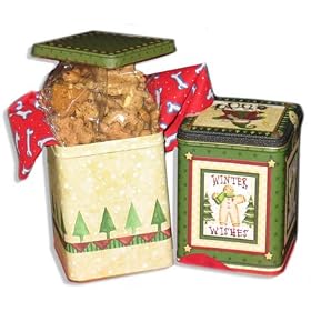 Christmas Dog Treat Gift Tins or Decorative Christmas Box - Christmas Treats for Dogs! - Heidi's Homemade