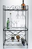 Floor or Wall Mount Metal Wine Rack