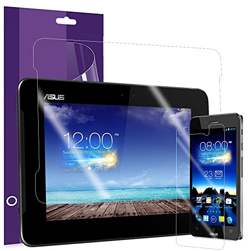 Fosmon Crystal Clear Screen Protector Film for Asus PadFone X [Includes Shield for Phone and Tablet] - 3 Pack