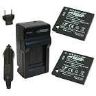 Wasabi Power Battery (2-Pack) and Charger for Panasonic DMW-BCK7, NCA-YN101G, DE-A91, DE-A92 and Panasonic Lumix DMC-FH2, DMC-FH4, DMC-FH5, DMC-FH6, DMC-FH7, DMC-FH8, DMC-FH25, DMC-FH27, DMC-FP5, DMC-FP7, DMC-FS16, DMC-FS18, DMC-FS22, DMC-FS28, DMC-FS35, DMC-FS37, DMC-FS40, DMC-FS45, DMC-FT20, DMC-FT25, DMC-FX77, DMC-FX78, DMC-FX80, DMC-FX90, DMC-S1, DMC-S2, DMC-S3, DMC-S5, DMC-SZ1, DMC-SZ5, DMC-SZ7, DMC-TS20, DMC-TS25