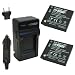 Wasabi Power Battery (2-Pack) and Charger for Panasonic DMW-BCK7, NCA-YN101G, DE-A91, DE-A92 and Panasonic Lumix DMC-FH2, DMC-FH4, DMC-FH5, DMC-FH6, DMC-FH7, DMC-FH8, DMC-FH25, DMC-FH27, DMC-FP5, DMC-FP7, DMC-FS16, DMC-FS18, DMC-FS22, DMC-FS28, DMC-FS35, DMC-FS37, DMC-FS40, DMC-FS45, DMC-FT20, DMC-FT25, DMC-FX77, DMC-FX78, DMC-FX80, DMC-FX90, DMC-S1, DMC-S2, DMC-S3, DMC-S5, DMC-SZ1, DMC-SZ5, DMC-SZ7, DMC-TS20, DMC-TS25