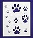 Dog Bone/Paw Print 2 Piece Stencil Set 8 Inch X 10 Inch