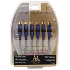 Acoustic Research AP091 3-Piece, 6-Foot Red Blue Green Component Video Molded Connectors by Acoustic Research